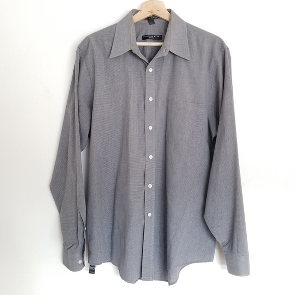 2/$25 Geoffrey Beene Cotton Button Up Dress Shirt - Picture 1 of 6